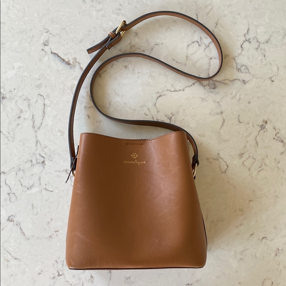 Nanette Lapore Brown Crossbody Bucket Bag